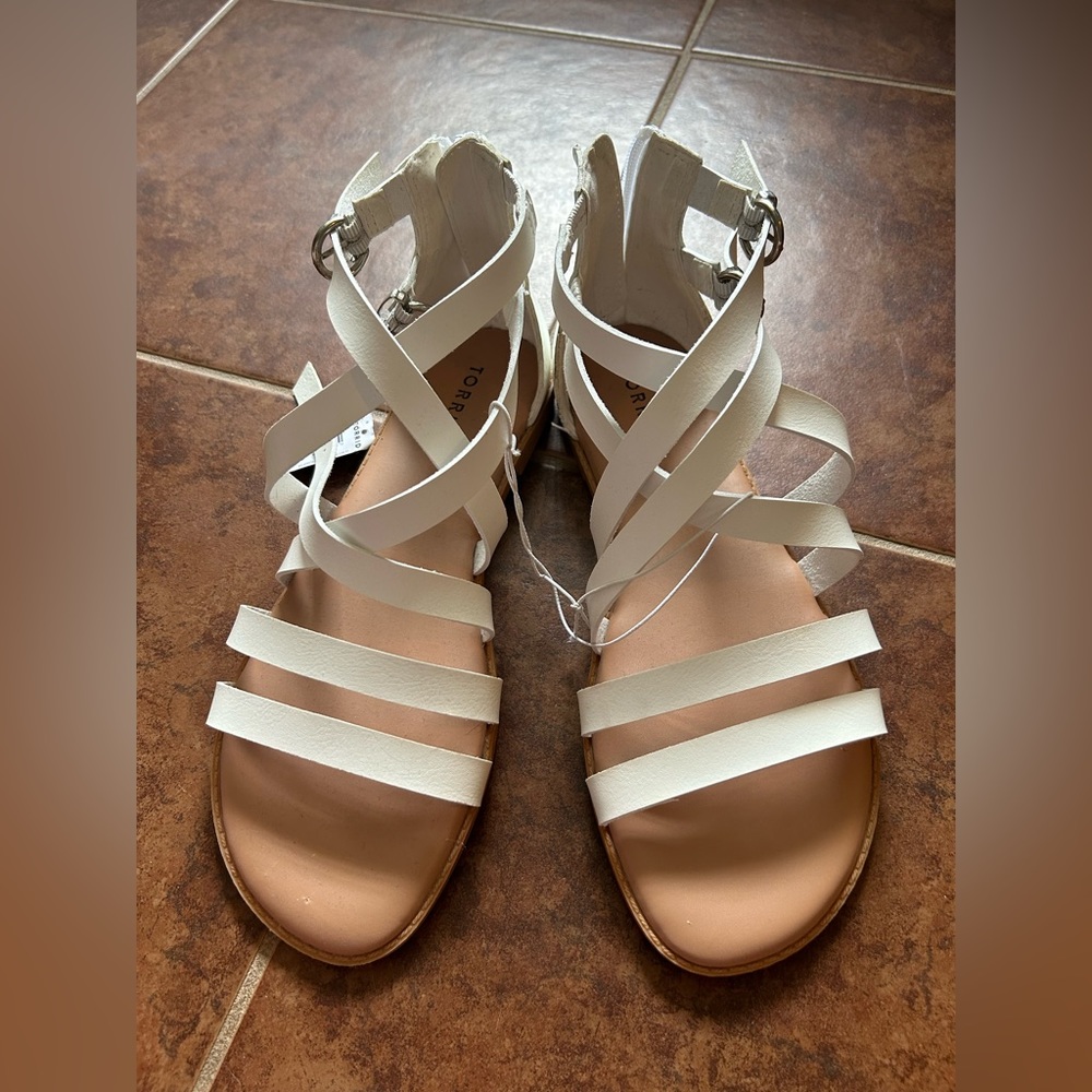 White sandals
